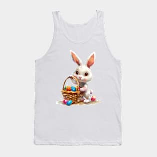 Cute Easter Bunny, Watercolor. Tank Top